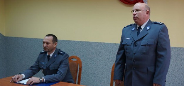 Nowy zastępca komendanta pszczyńskiej policji (po prawej)